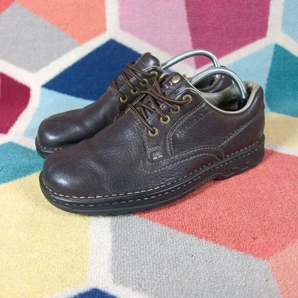 Merrell World Rambler Brown Pebbled Leather Casual Oxford...